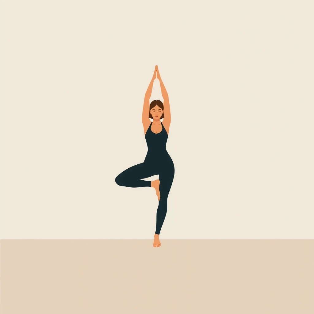 Yoga pose illustration